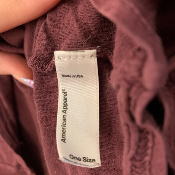 American Apparel oversized cropped long sleeve t shirt (OG $ ~ 60) - Picture 3 of 3